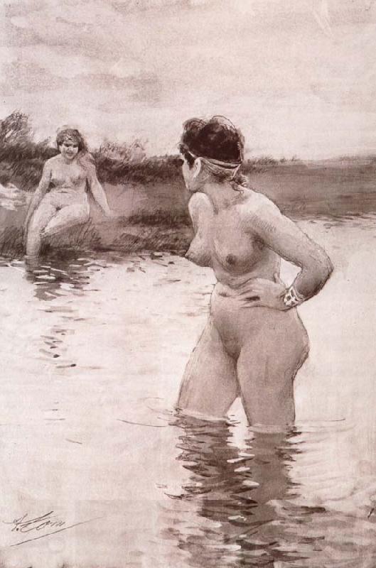 Anders Zorn brynhildes och gudeuns gral oil painting picture